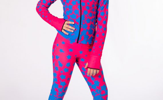 Thermo Suit Blue Red Stars 122cm